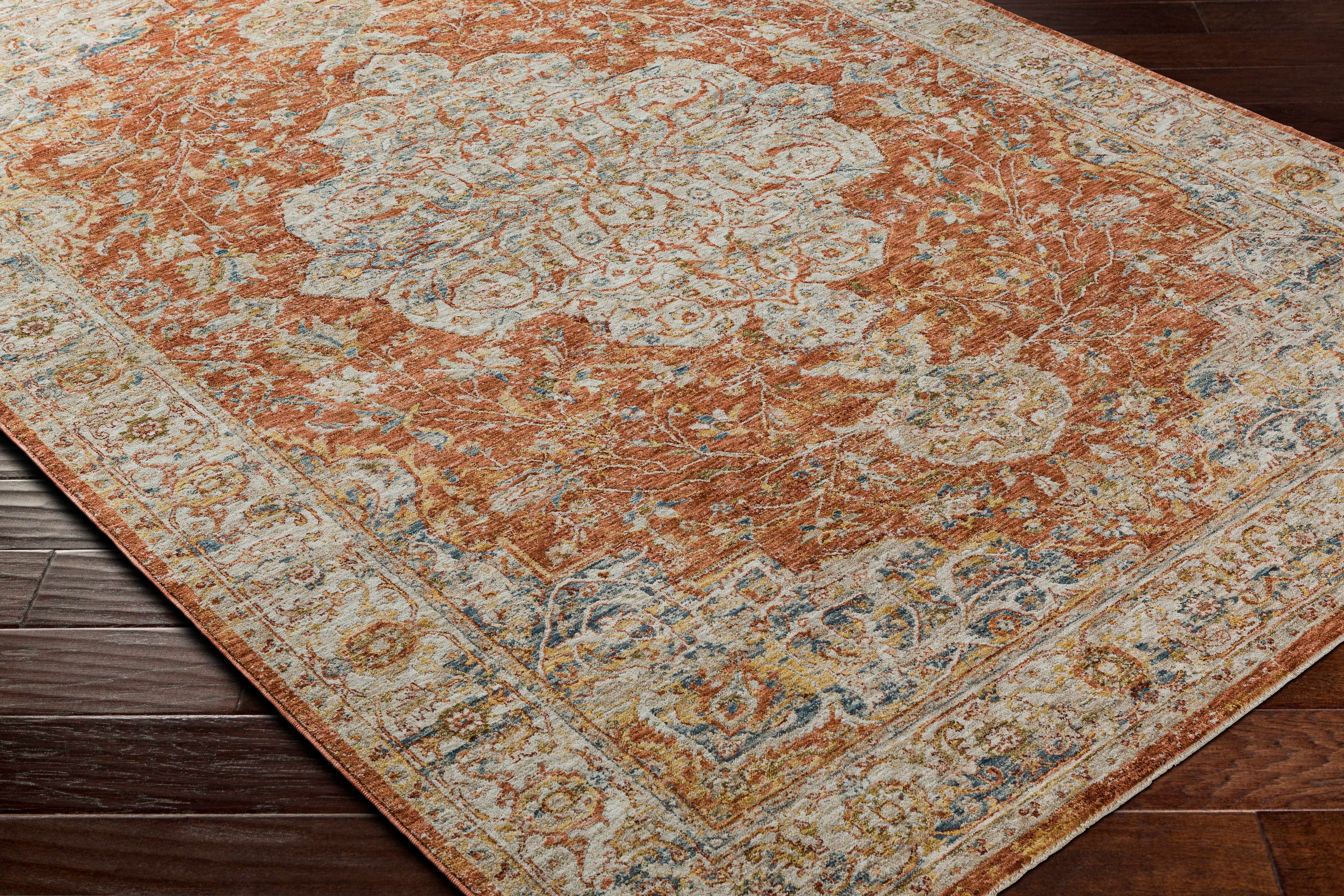 Aman Rust Runner Rug