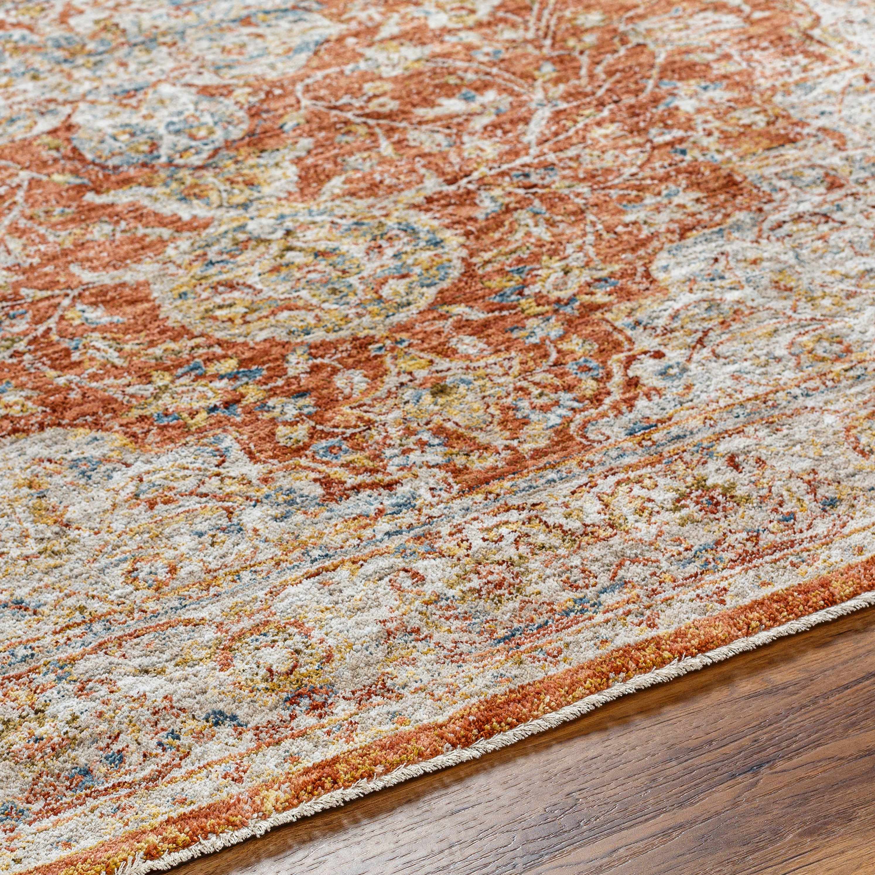 Aman Rust Runner Rug