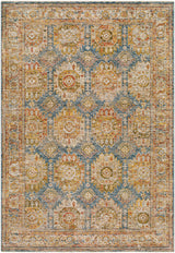 Crescentia Blue & Beige Runner Rug