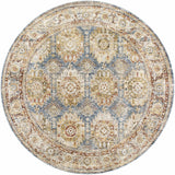 Crescentia Blue & Beige Runner Rug