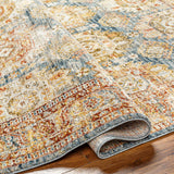 Crescentia Blue & Beige Runner Rug