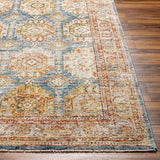Crescentia Blue & Beige Runner Rug