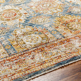 Crescentia Blue & Beige Runner Rug