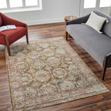 Crescentia Green Runner Rug