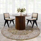 Crescentia Green Runner Rug