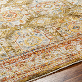 Crescentia Green Runner Rug