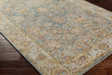 Duong Beige & Blue Runner Rug
