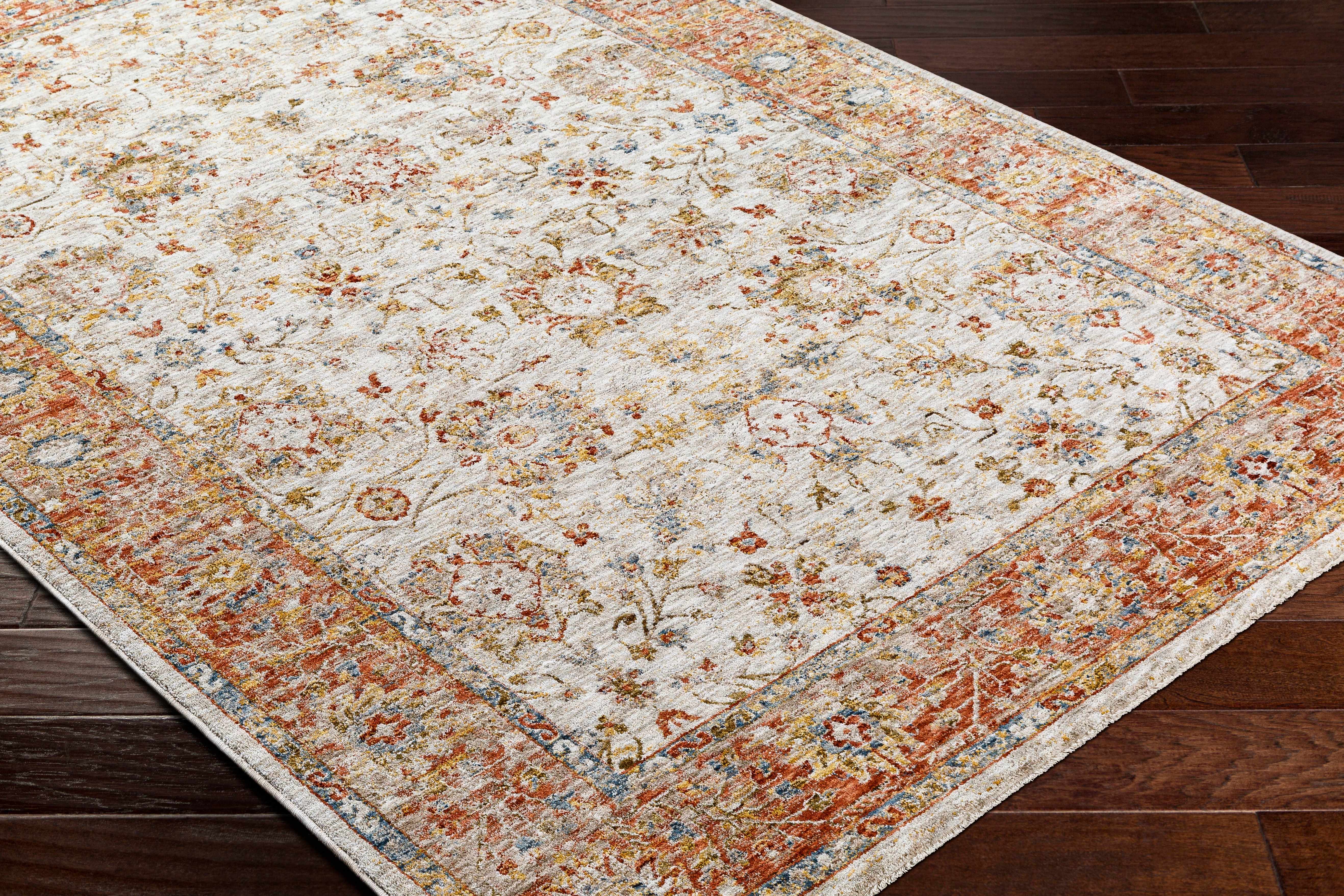 Duong Beige & Rust Runner Rug
