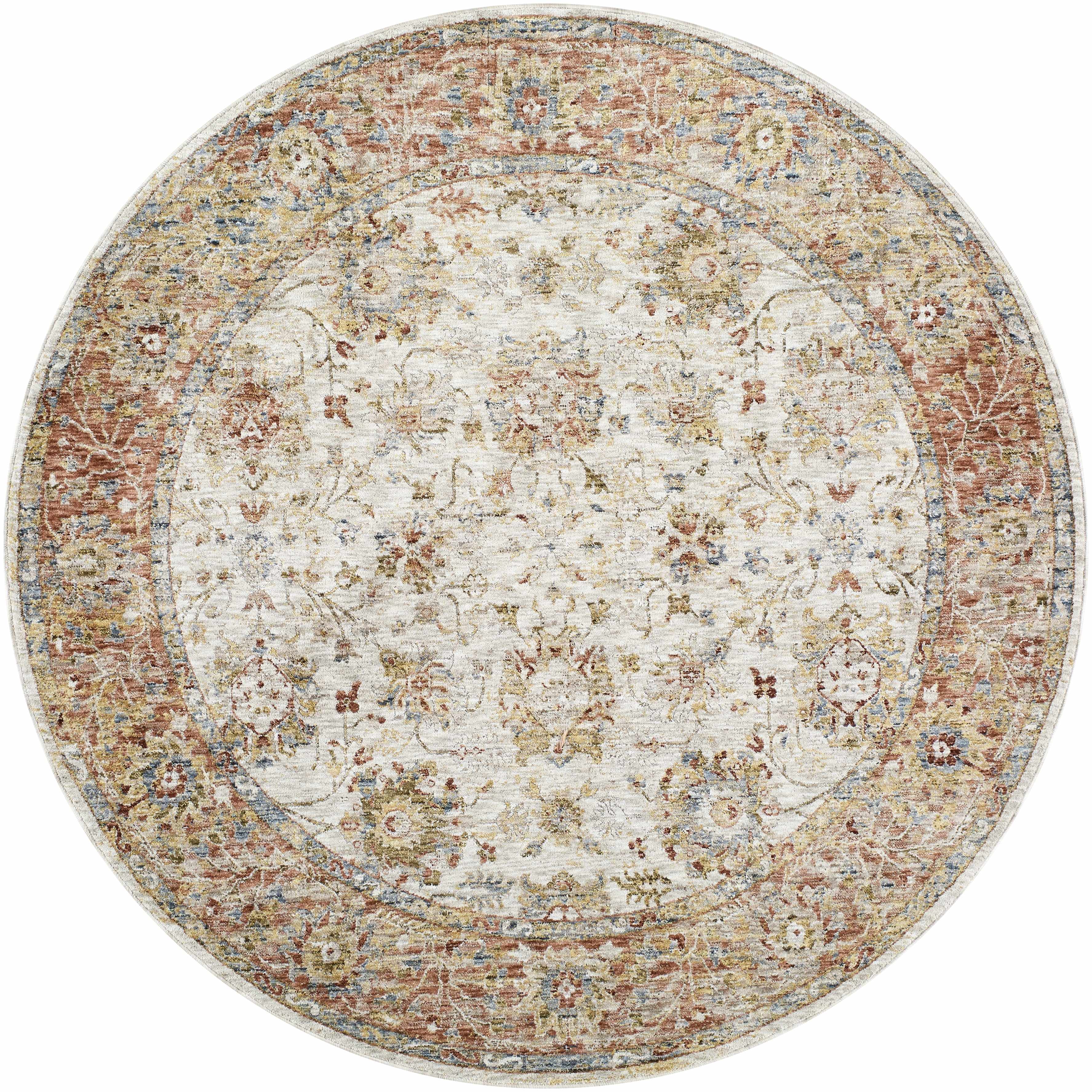 Duong Beige & Rust Runner Rug