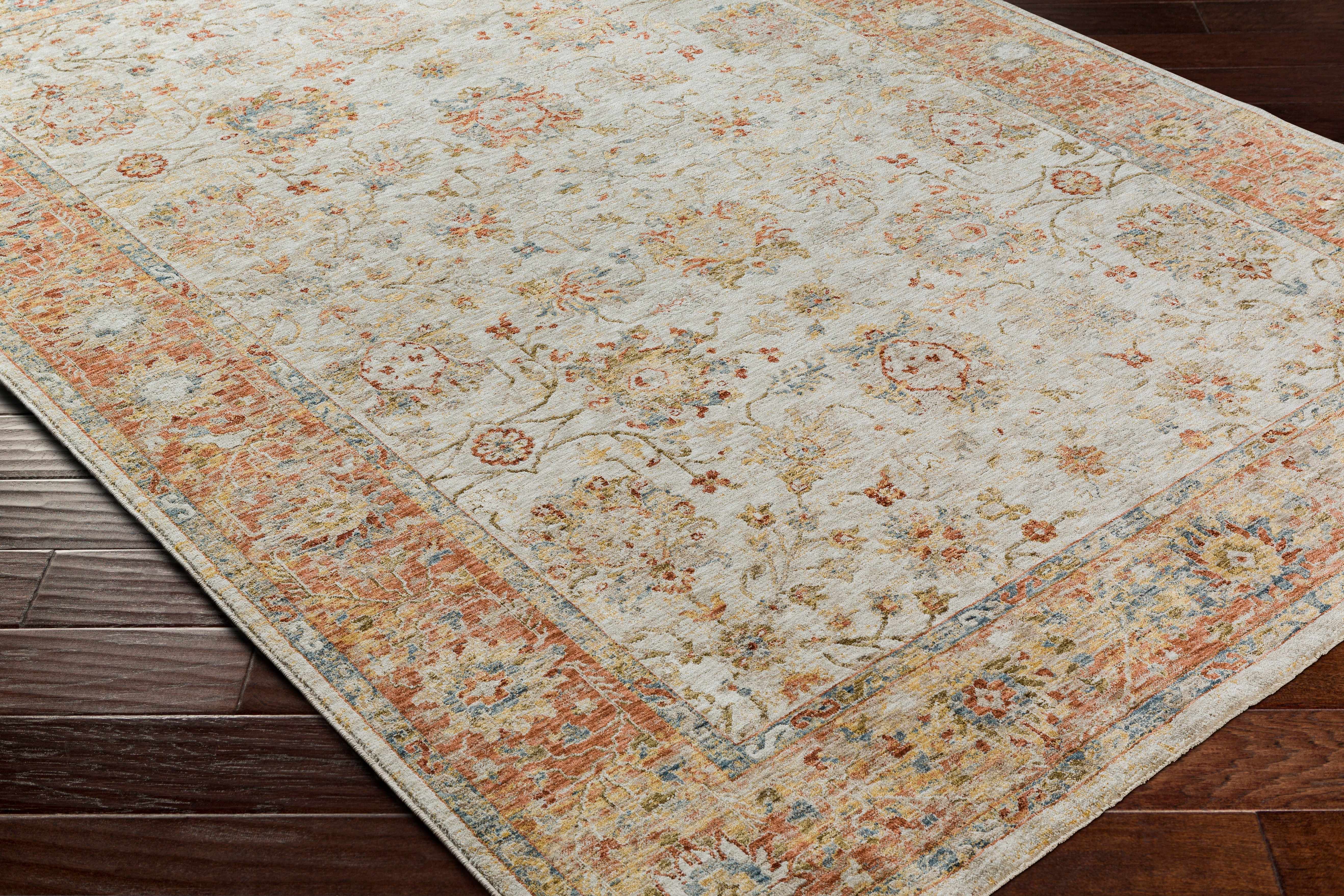 Duong Beige & Rust Runner Rug