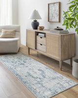 Jemma Blue Medallion Runner Rug