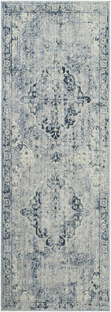 Jemma Blue Medallion Runner Rug