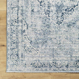 Jemma Blue Medallion Runner Rug