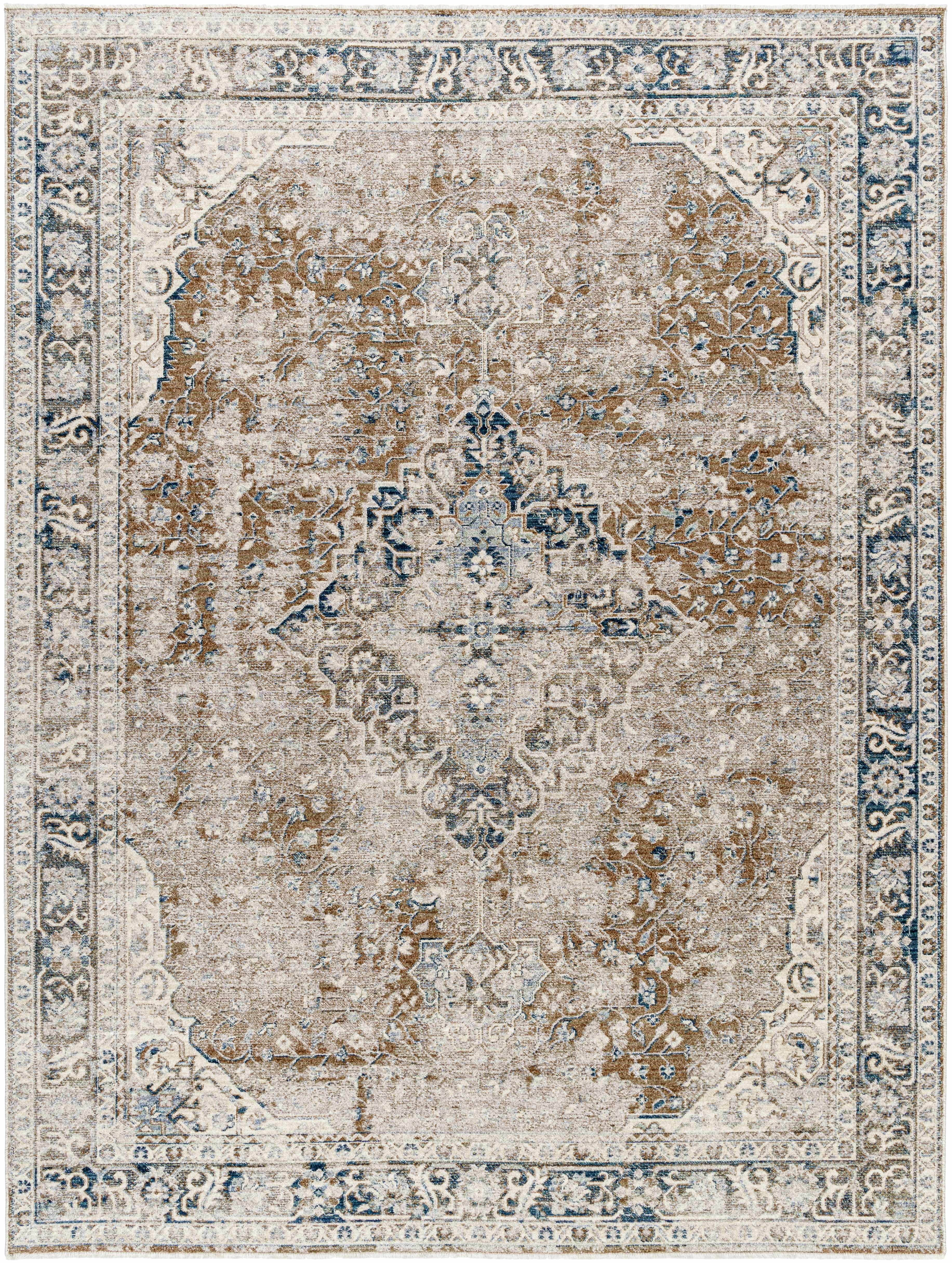 Jemma Brown Medallion Runner Rug