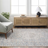 Kalei Beige & Blue Runner Rug