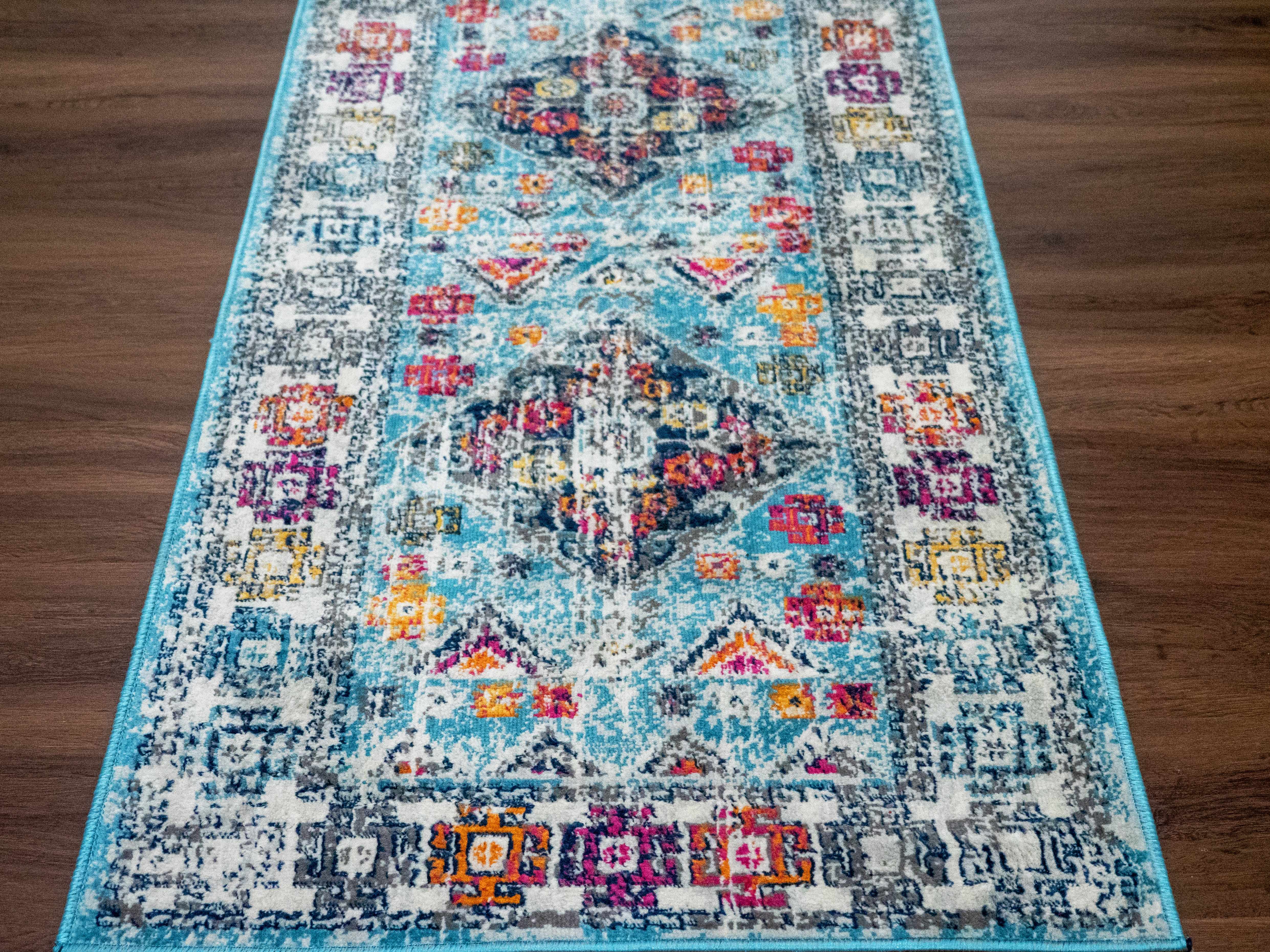Tigriv Turquoise 2314 Runner Rug