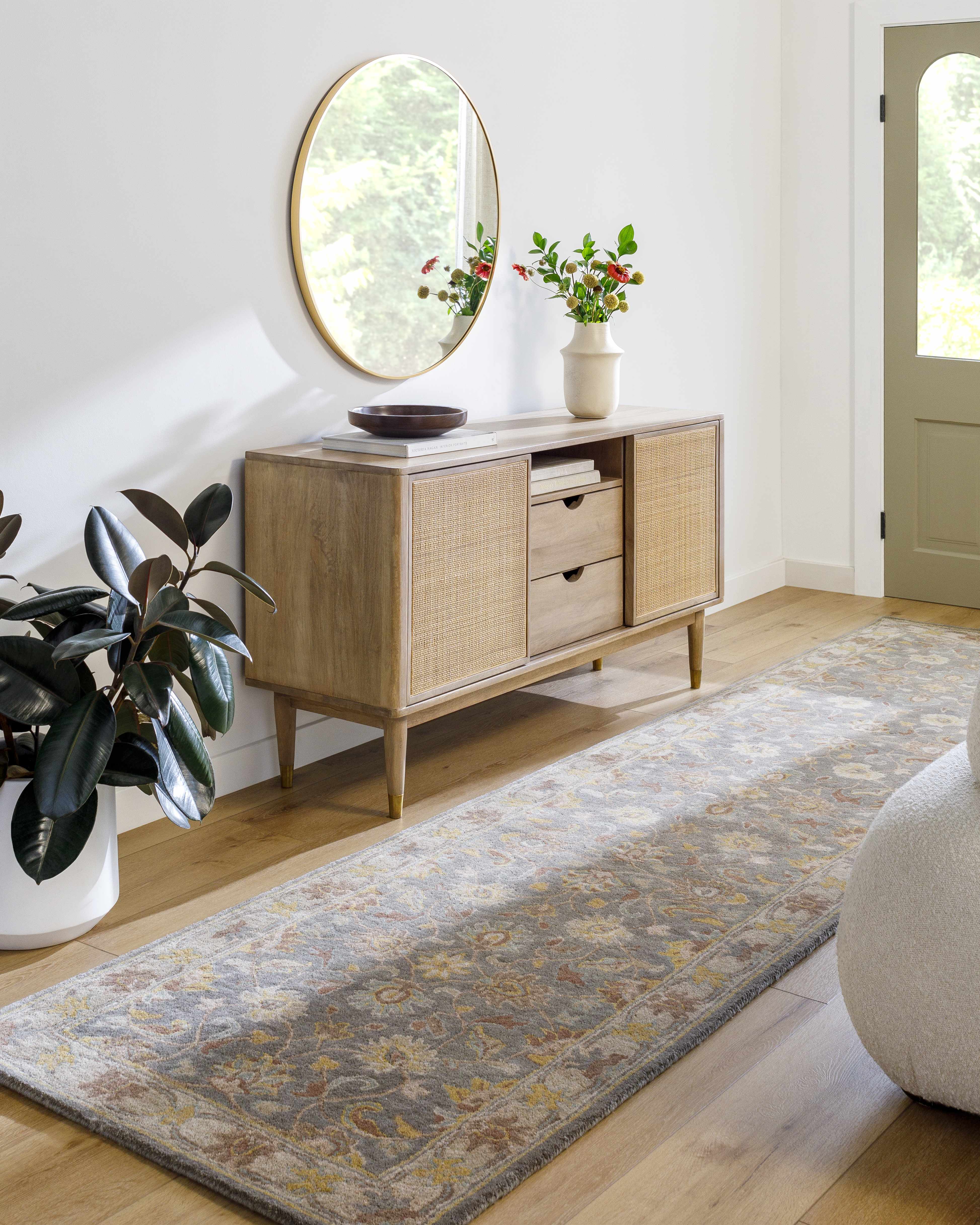 Cherryfield Hand Tufted Taupe 1005 Runner Rug