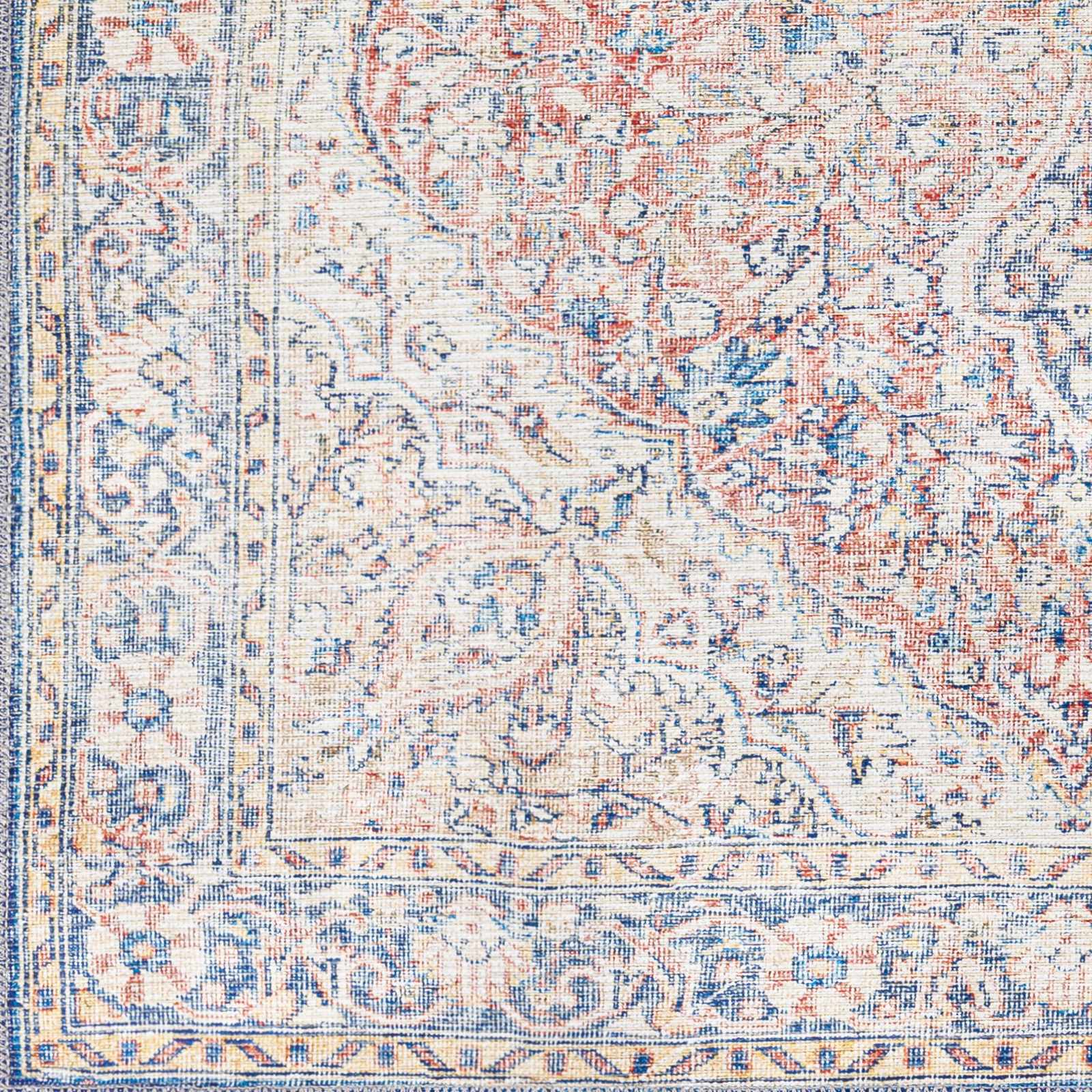 Sample Wacousta Red&Blue Washable Rug - Clearance