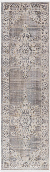 Cream Brown Zola Runner Rug