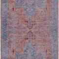 Otaki Purple & Brown Washable Runner Rug