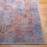 Otaki Purple & Brown Washable Runner Rug