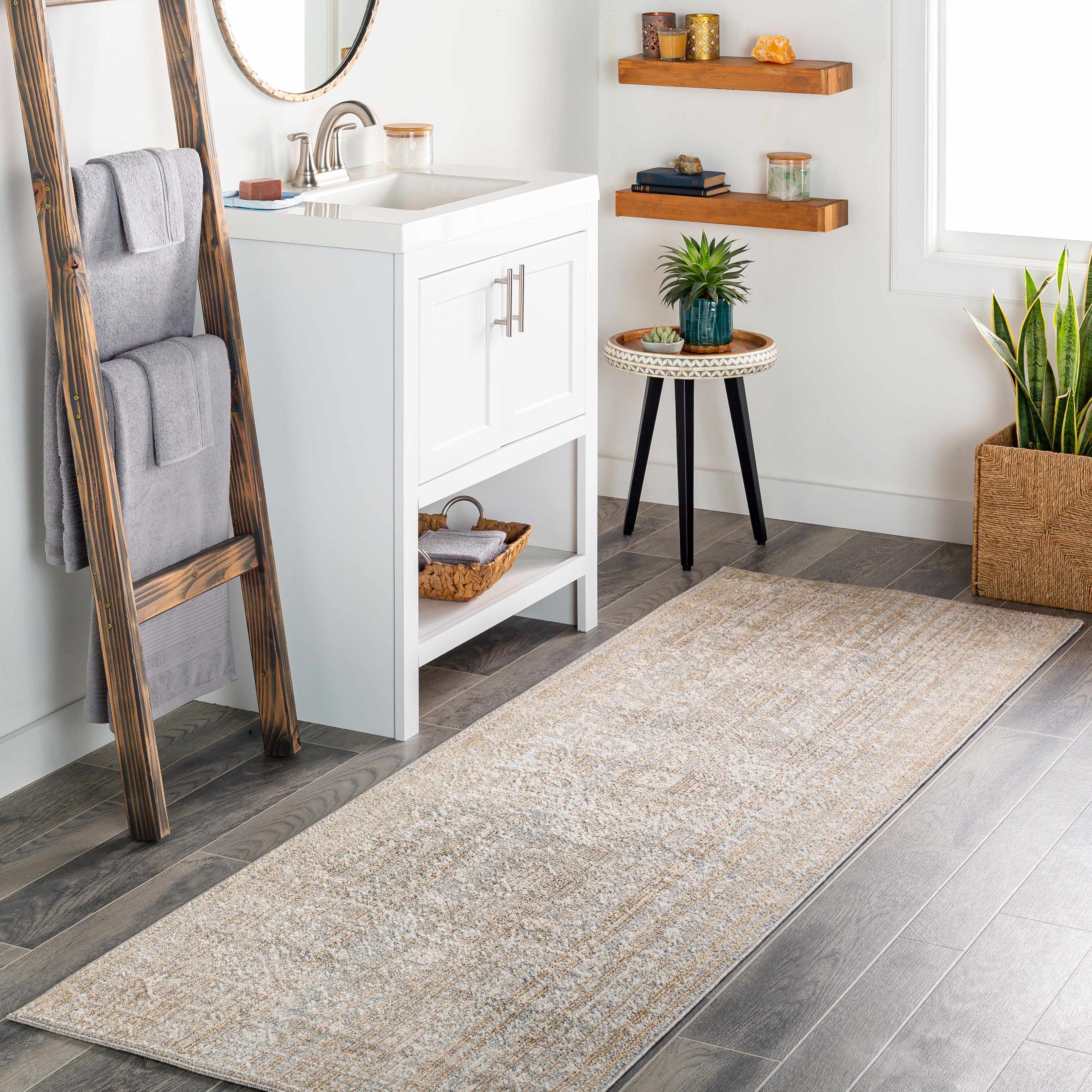 Buguey Beige Runner Rug