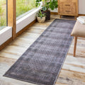 Brown Ballinasloe Vintage Washable Runner Rug