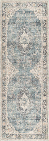 Marlene Medallion Blue Runner Rug - Surya x Becki Owens