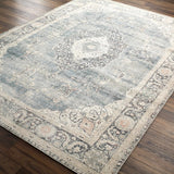 Marlene Medallion Blue Runner Rug - Surya x Becki Owens