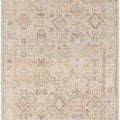 Marlene Damask Light Brown 7ft Runner Rug - Livabliss x Becki Owens