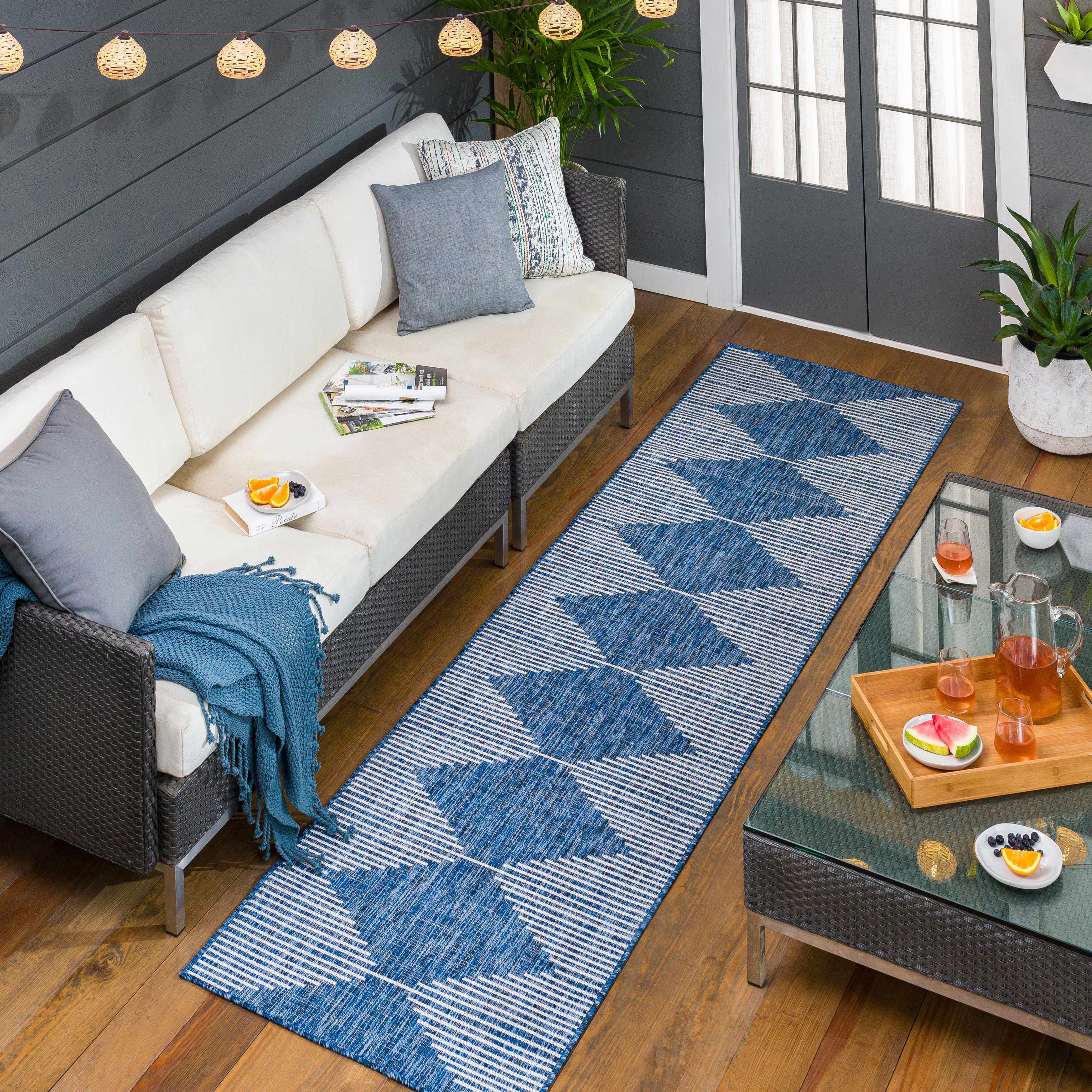 Stephan Navy Indoor & Outdoor Rug