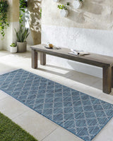 Dark Aqua Moolap Outdoor Rug