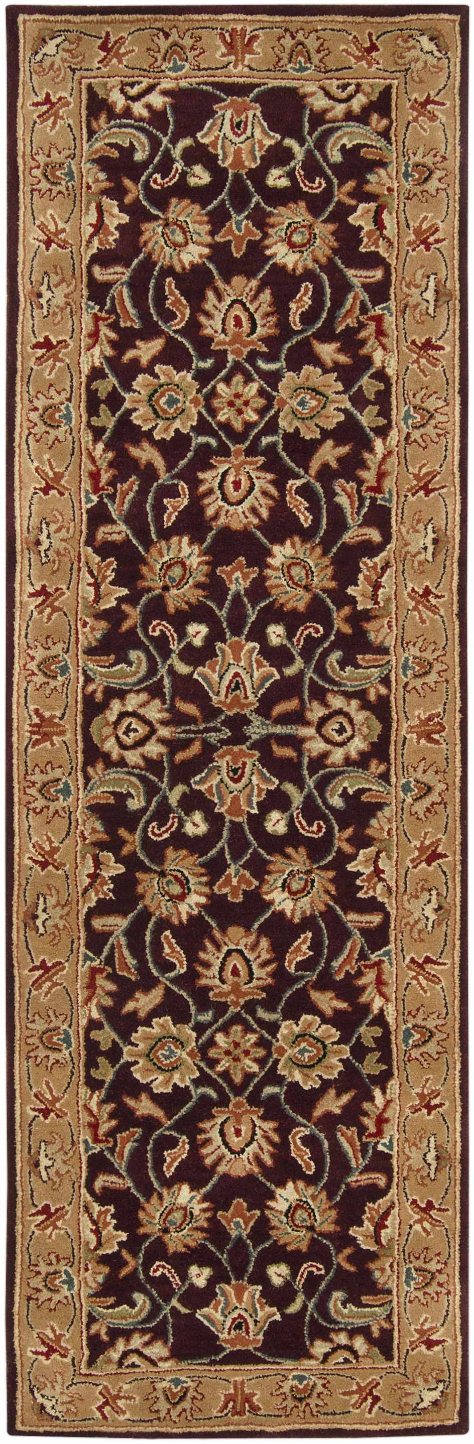 Cherryfield Hand Tufted Burgundy 1024 Runner Rug