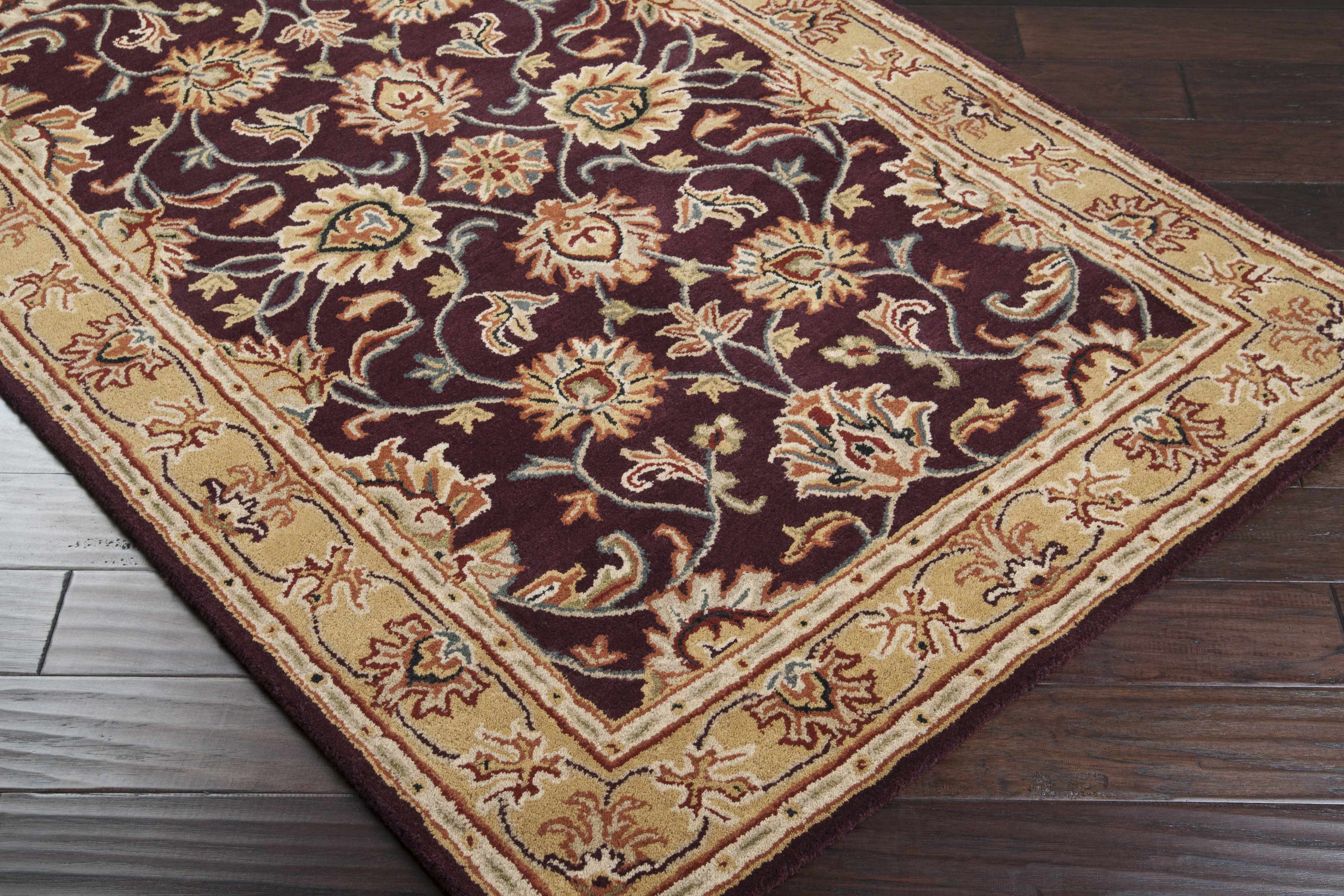 Cherryfield Hand Tufted Burgundy 1024 Runner Rug