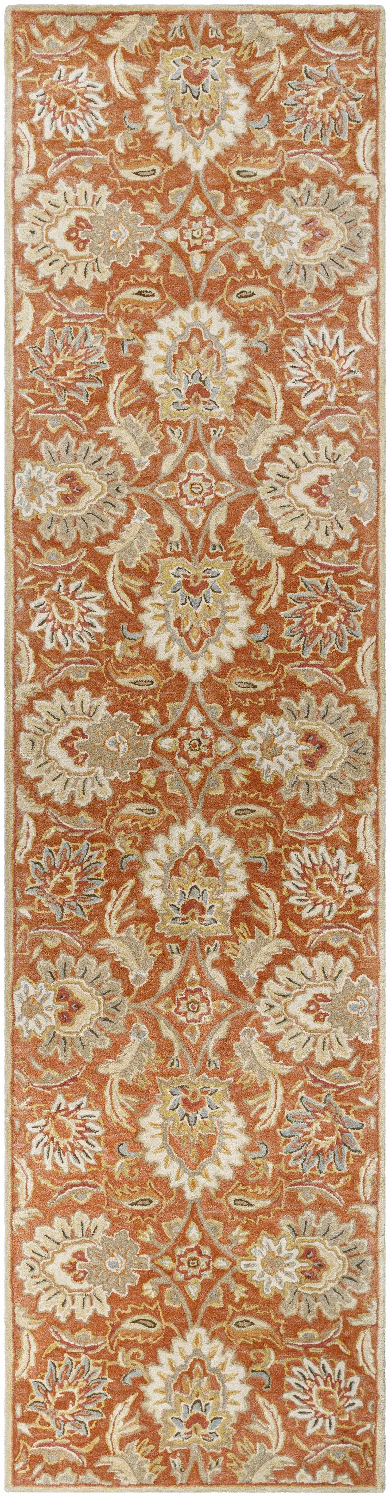 Chesterton Hand Tufted Orange 1112 Runner Rug