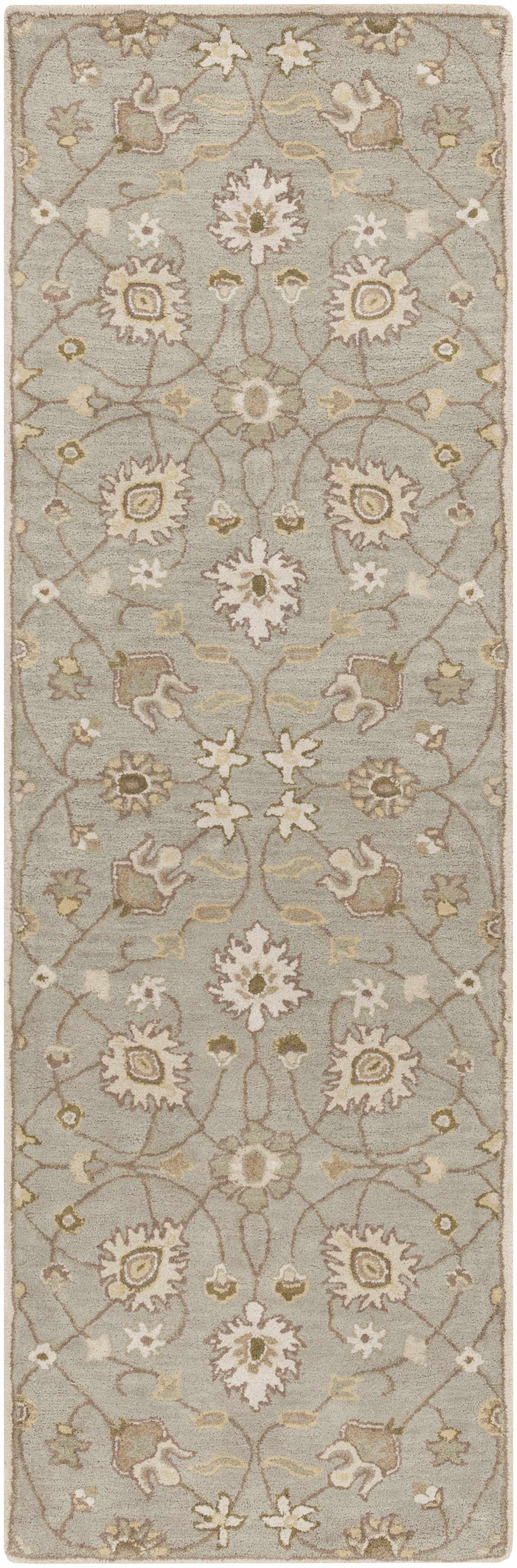 Logville Hand Tufted Light Olive 1121 Runner Rug