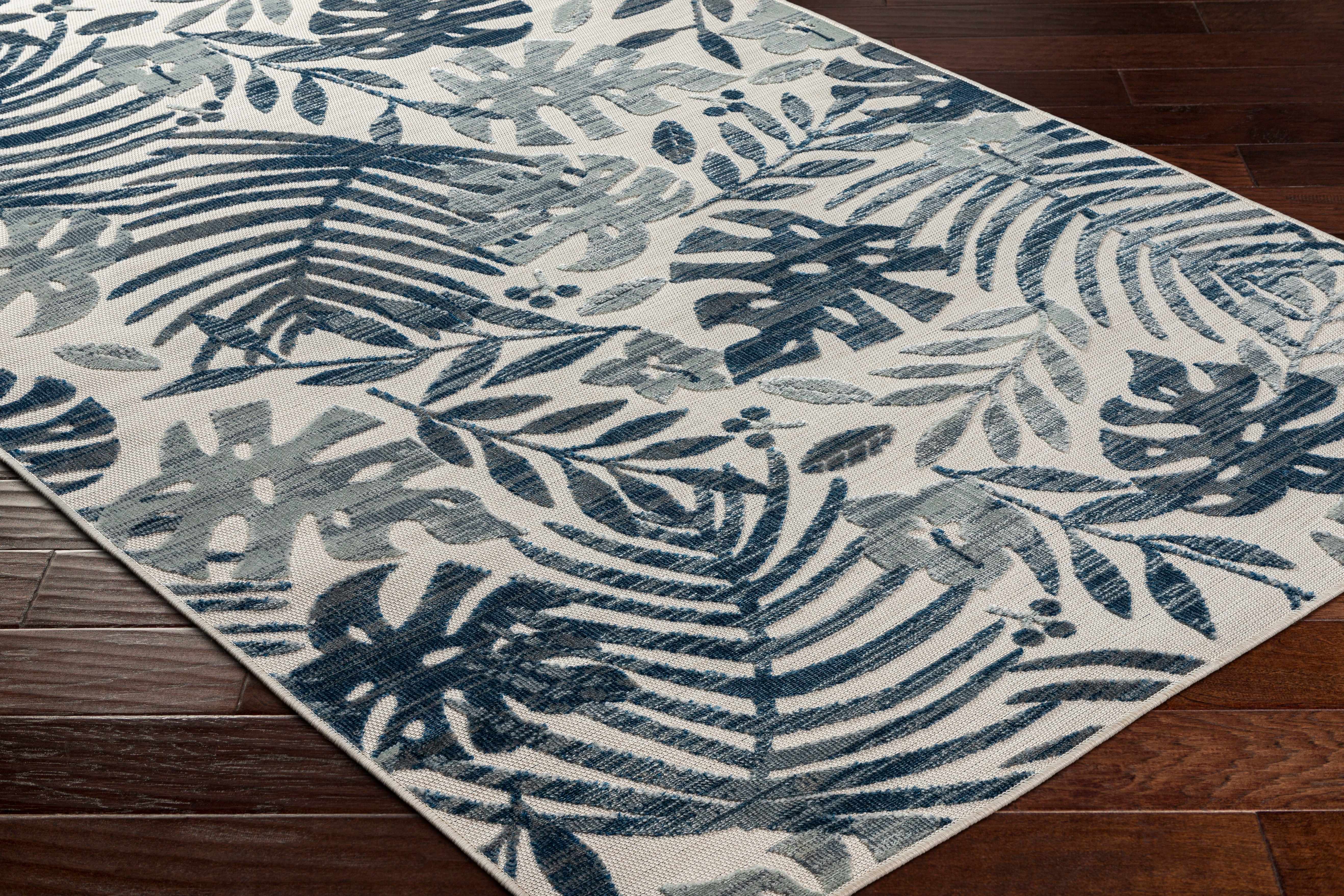 Ekin Navy Indoor & Outdoor Rug