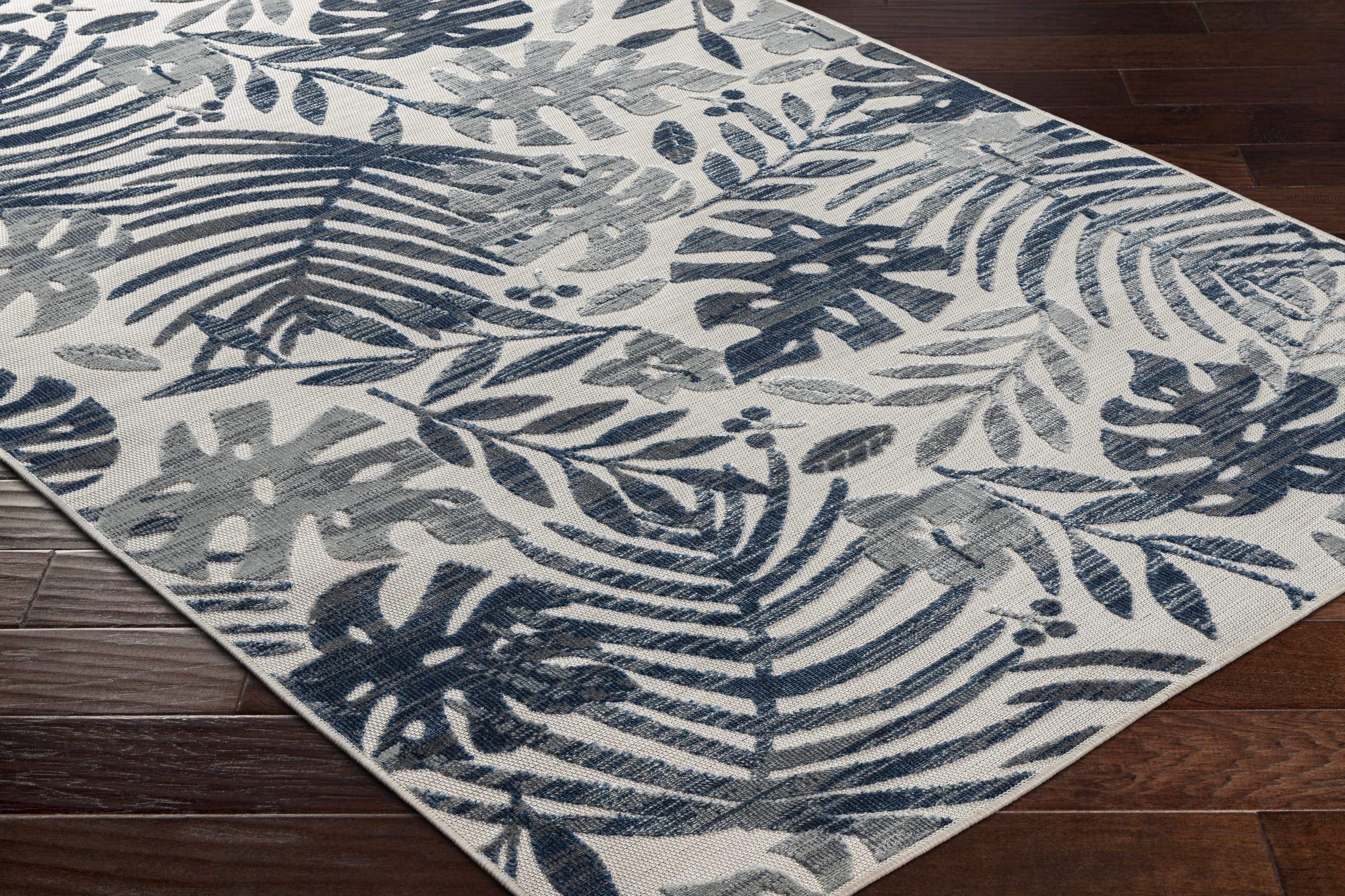 Ekin Navy Indoor & Outdoor Rug