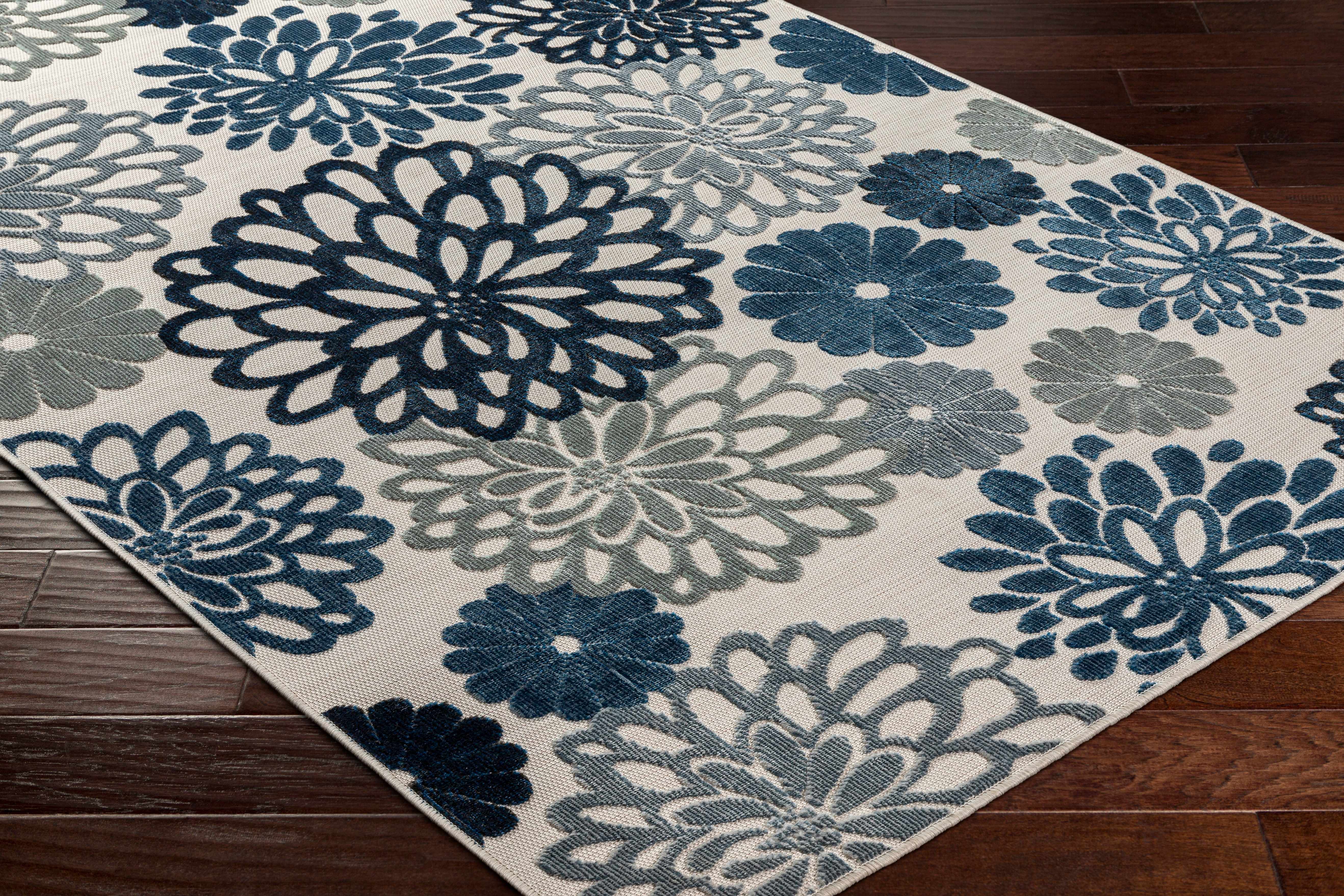 Thea Navy Indoor & Outdoor Rug