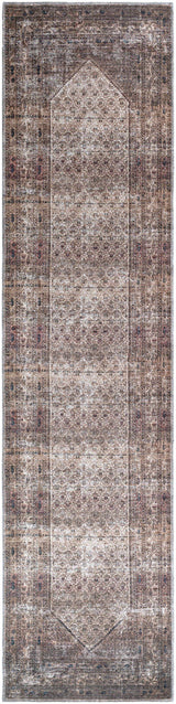 Tan Ormstown Distressed Washable Runner Rug