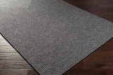 Black Moxley Braided Textured Runner Rug
