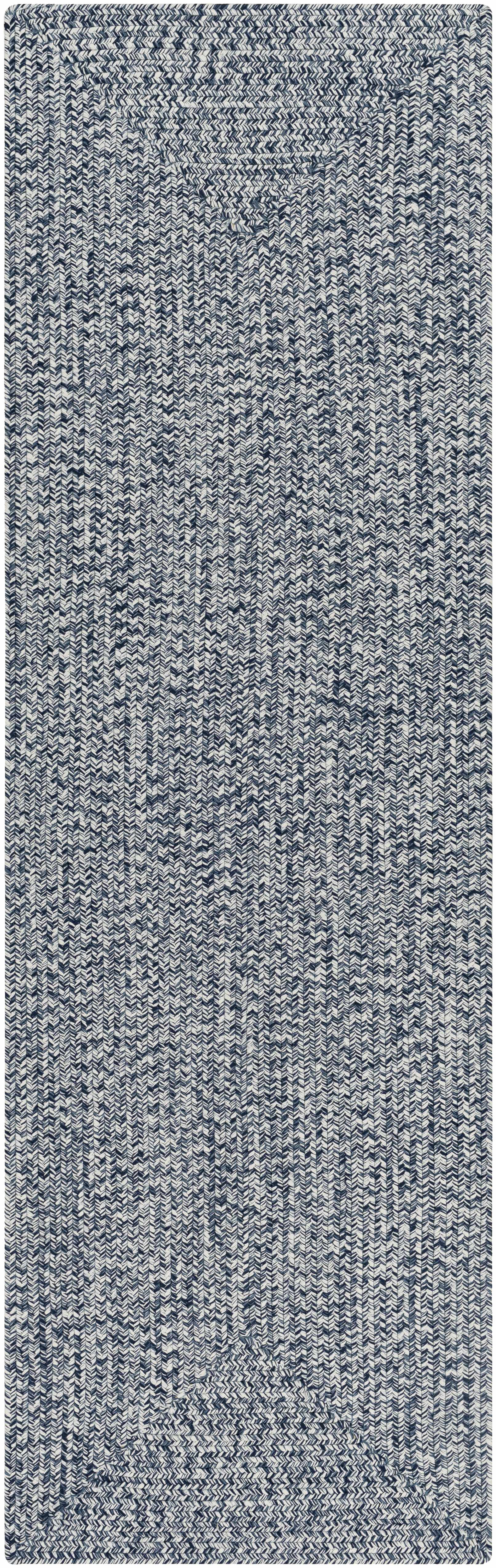 Blue Carbrook Braided Textured Runner Rug