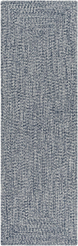 Blue Carbrook Braided Textured Runner Rug