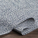 Blue Carbrook Braided Textured Runner Rug