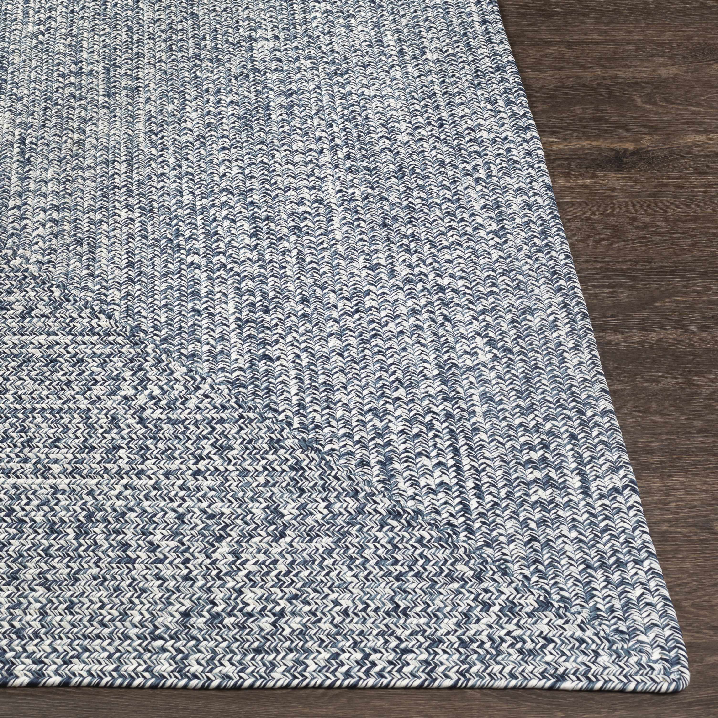 Blue Carbrook Braided Textured Runner Rug