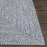 Blue Carbrook Braided Textured Runner Rug