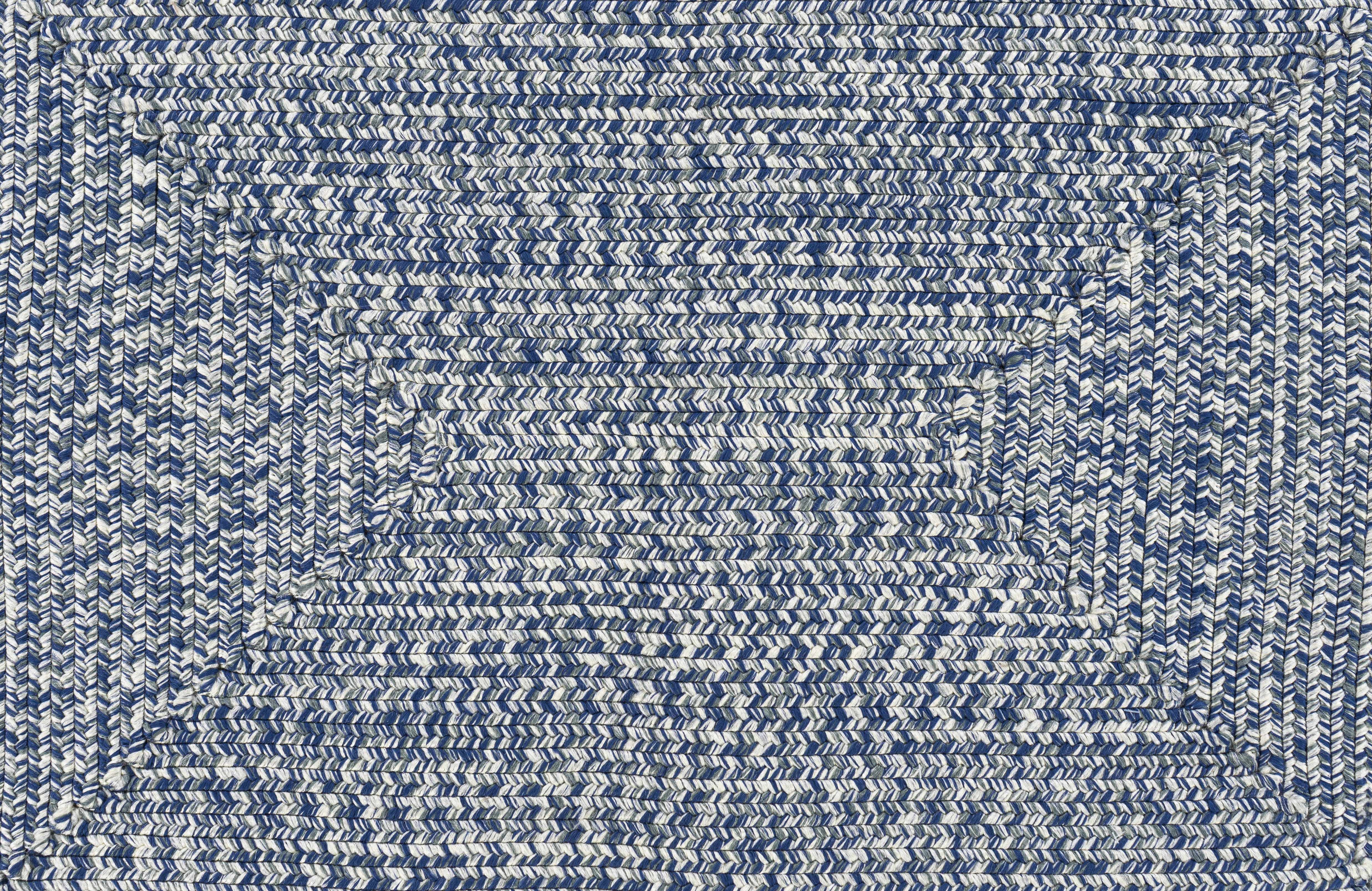Blue Carbrook Braided Textured Runner Rug