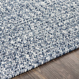 Blue Carbrook Braided Textured Runner Rug