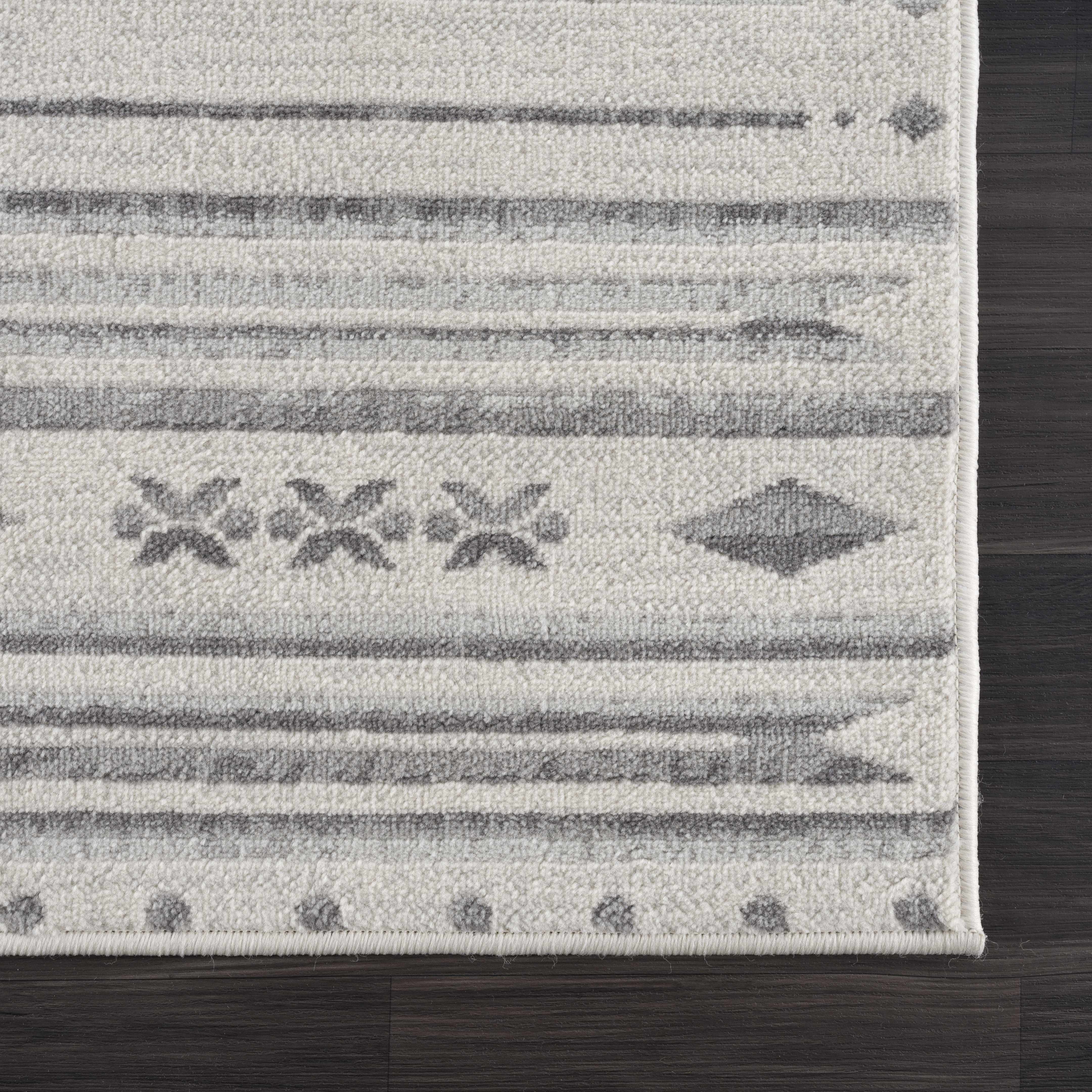 Tigri Aztec Ivory & Gray 2325 Runner Rug