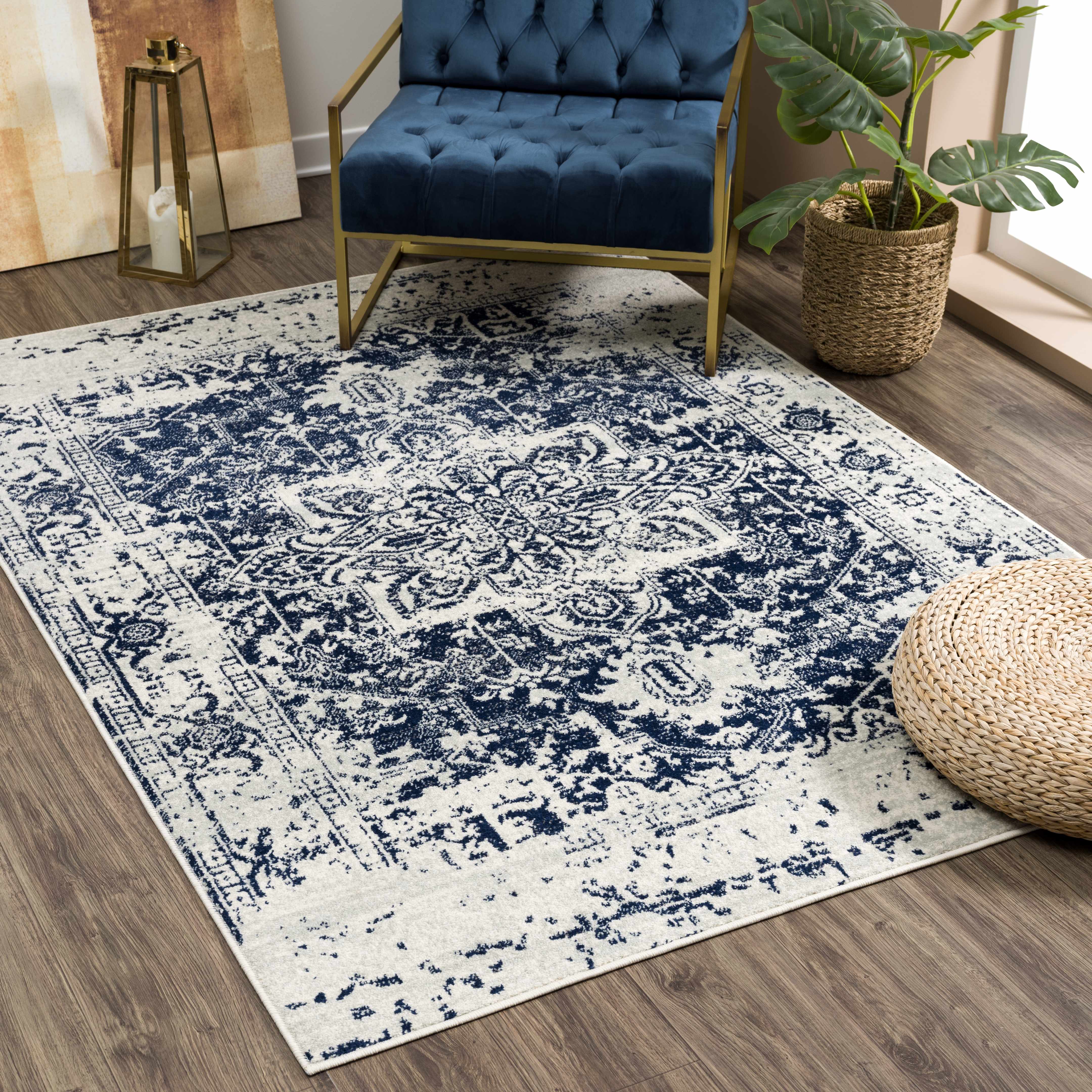Rachel Navy Runner Rug